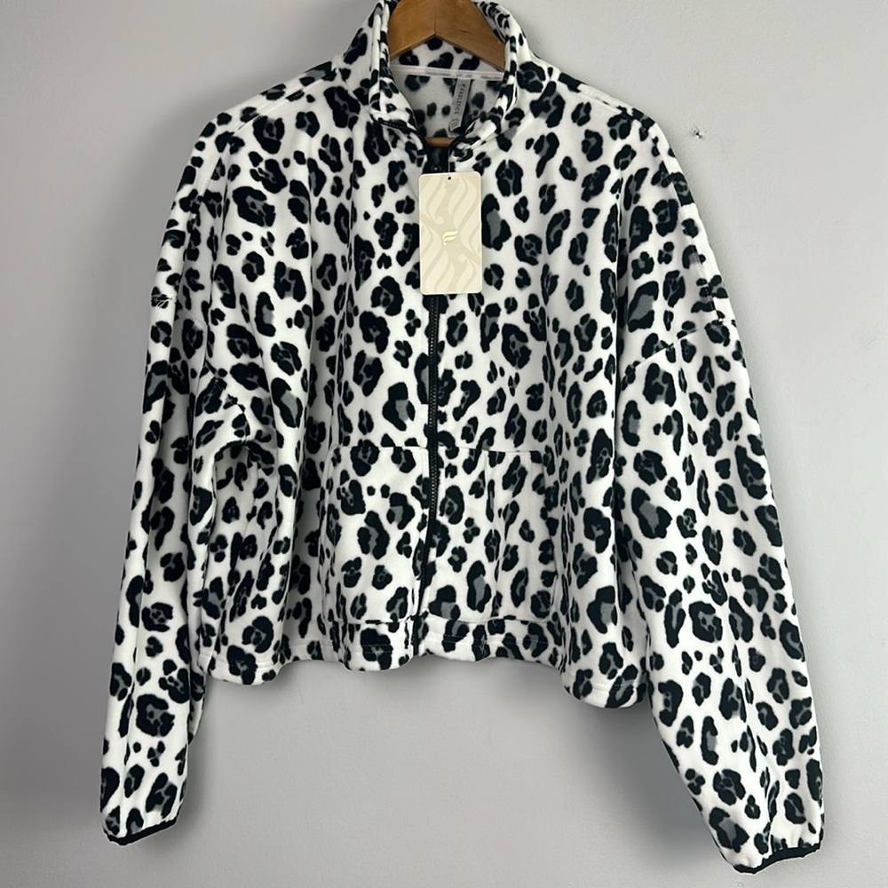 NEW Fabletics Rayne Polar Fleece Zip-Up Sweater Relaxed Fit XXL Pockets Mockneck - Picture 2 of 16